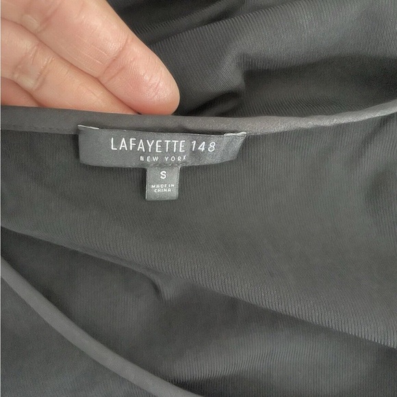 Lafayette 148 New York Black Fitted Sleeveless Tank Top - Picture 5 of 7